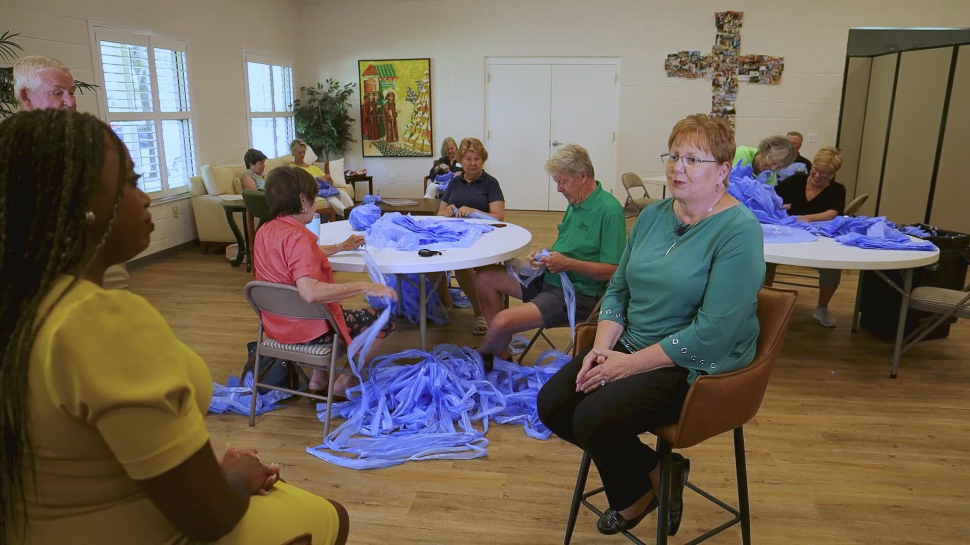 Cindy Fielding and her band of crocheting companions remind us that a single act of compassion can ripple outwards, touching countless lives with a soft embrace.