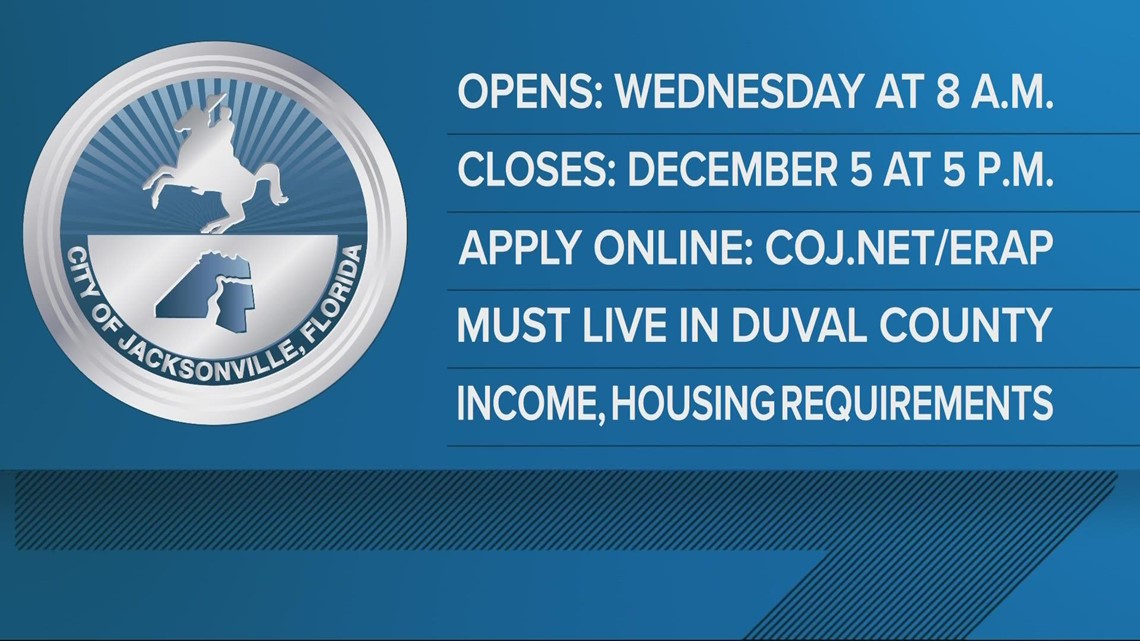 City of Jacksonville opens applications for rent and utility assistance