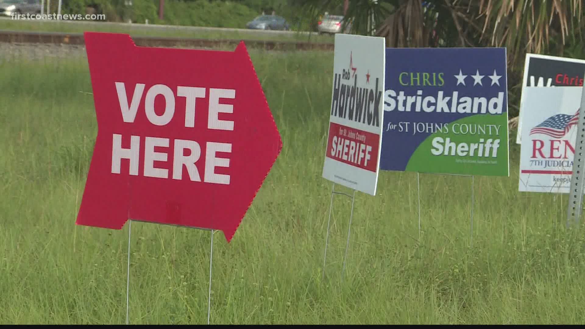 The supervisor of elections says a percentage of party representation hasn't changed much despite the high-profile sheriff race among two Republican candidates.