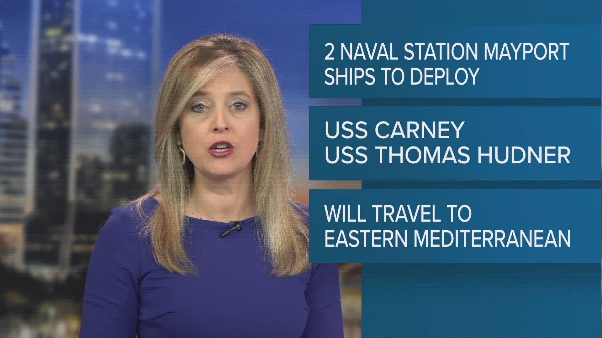 The USS Carney and the USS Thomas Hudner will sail in the Eastern Mediterranean to be prepared to assist Israel.