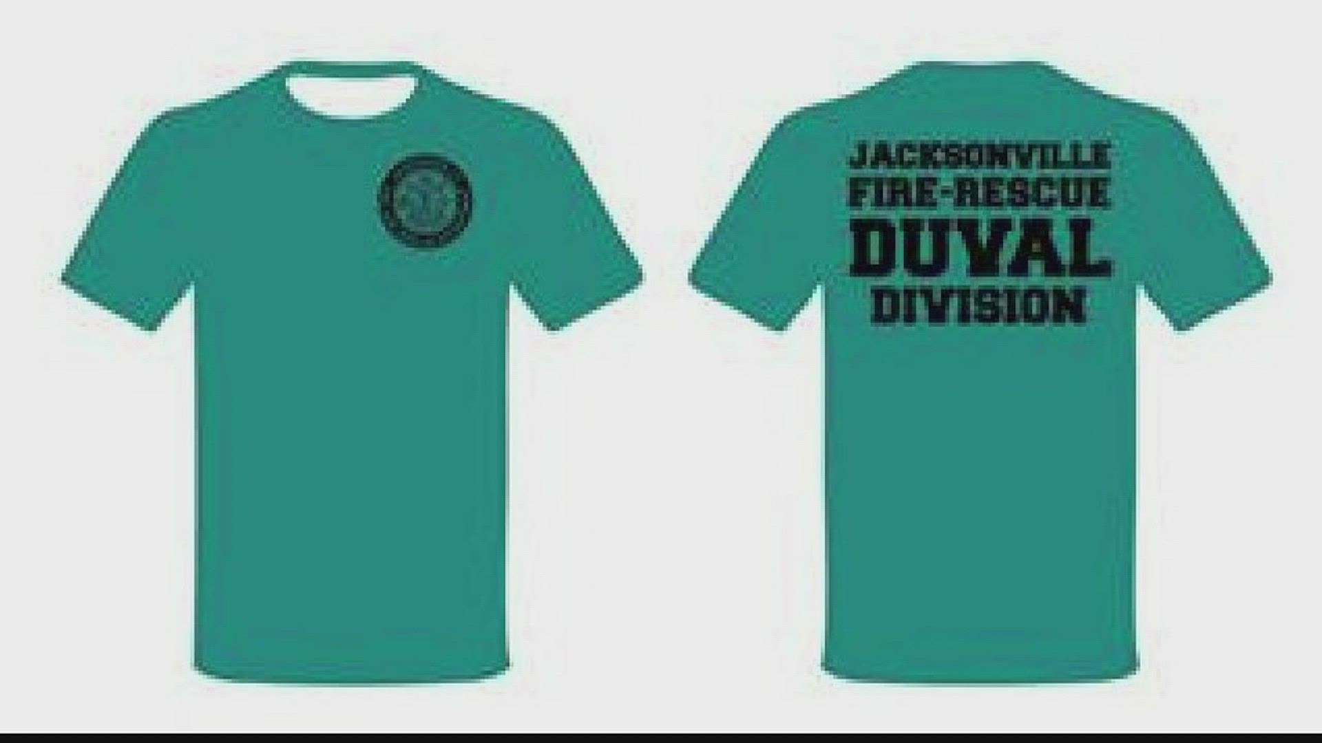 JFRD got approval to wear the teal uniforms to show support for the Jaguars.