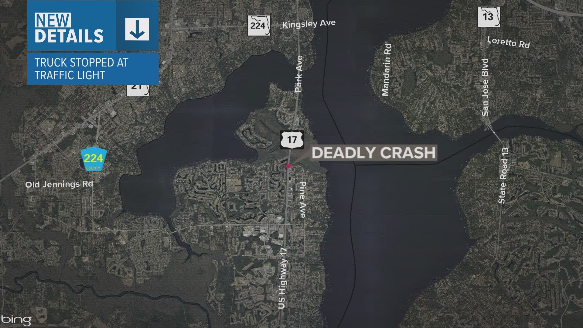 The 28-year-old driver did not stop at a traffic light and crashed into the back of a pickup truck, according to the Florida Highway Patrol.