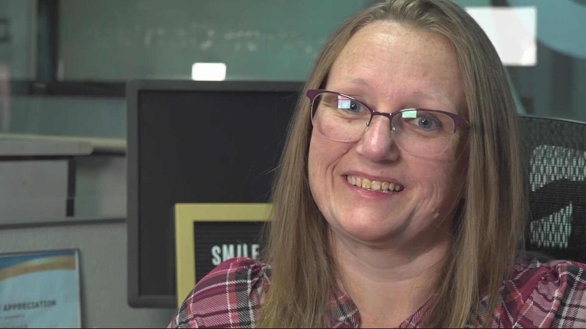 She says she enjoys seeing her students' eyes light up when they understand a concept.