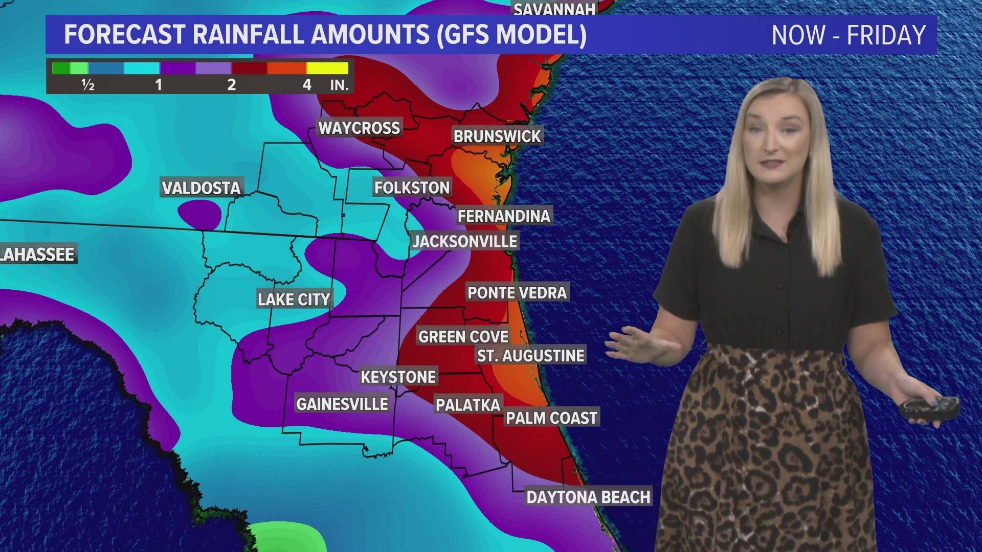 A localized flooding threat will remain