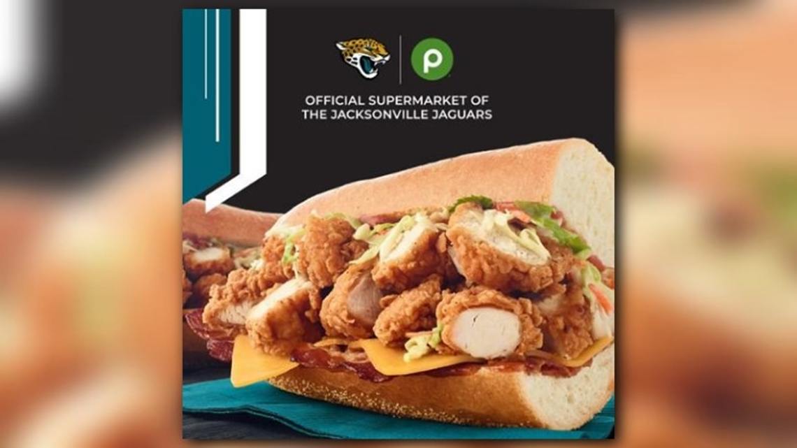 Publix offers NFL-themed subs for Jaguars, Dolphins, Bucs, Falcons