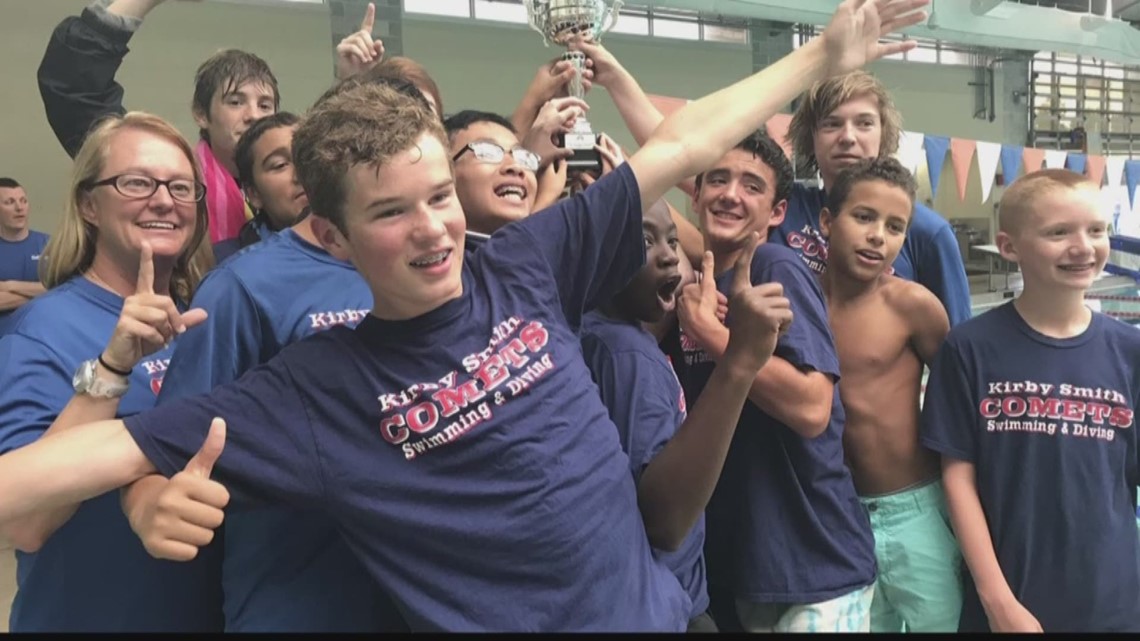 Kirby Smith and Fletcher Middle School Swimming Champs