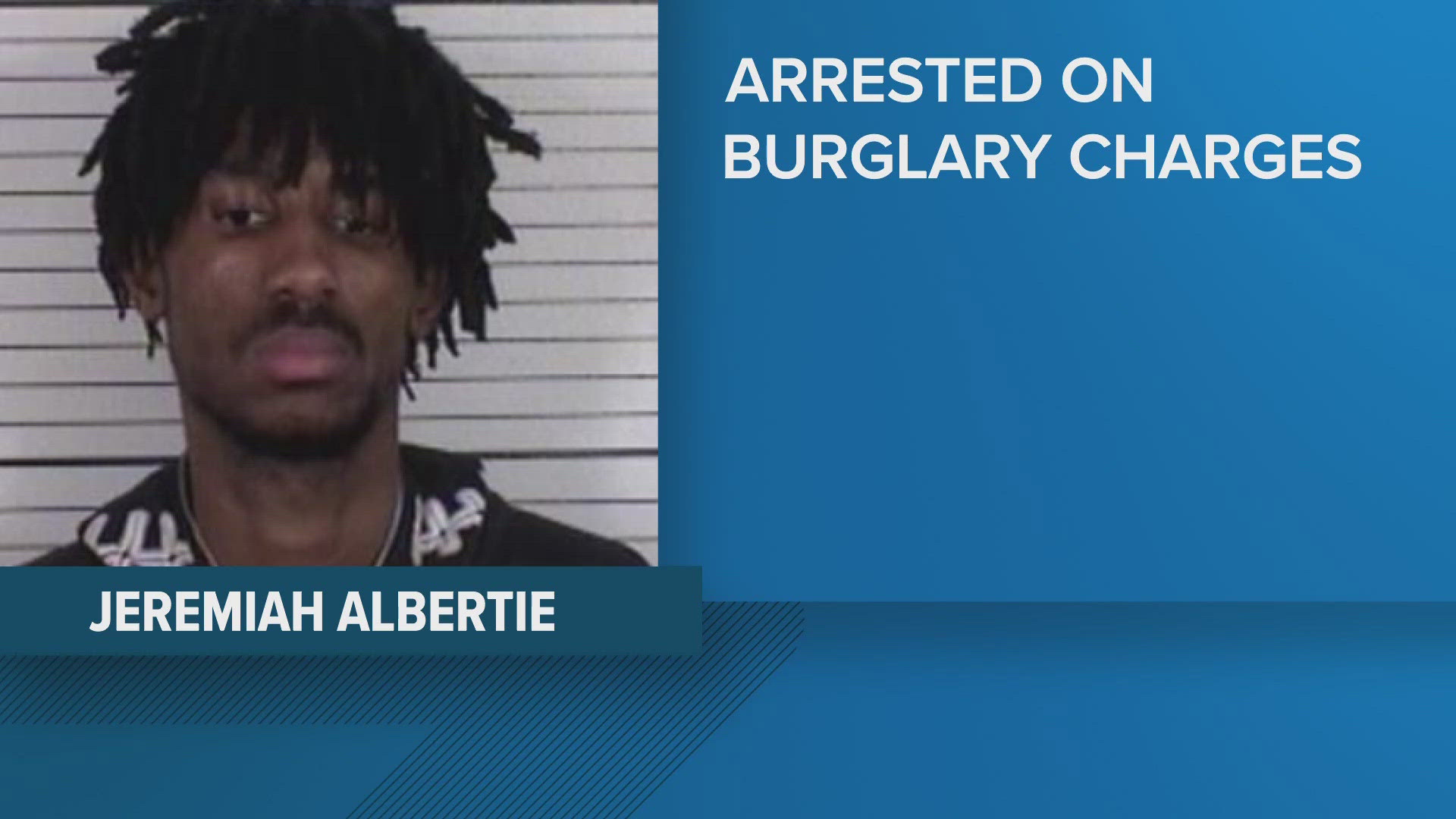 Police say Jeremiah Albertie was found breaking and entering into a St. Marys GameStop on Wednesday.