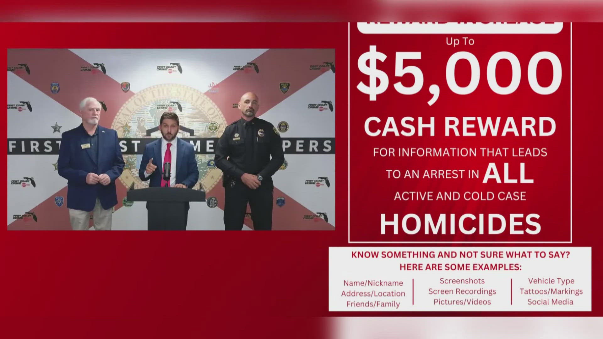 In an effort to encourage people to come forward, the organization is providing higher rewards for anonymous tipsters in any active or cold case homicide.