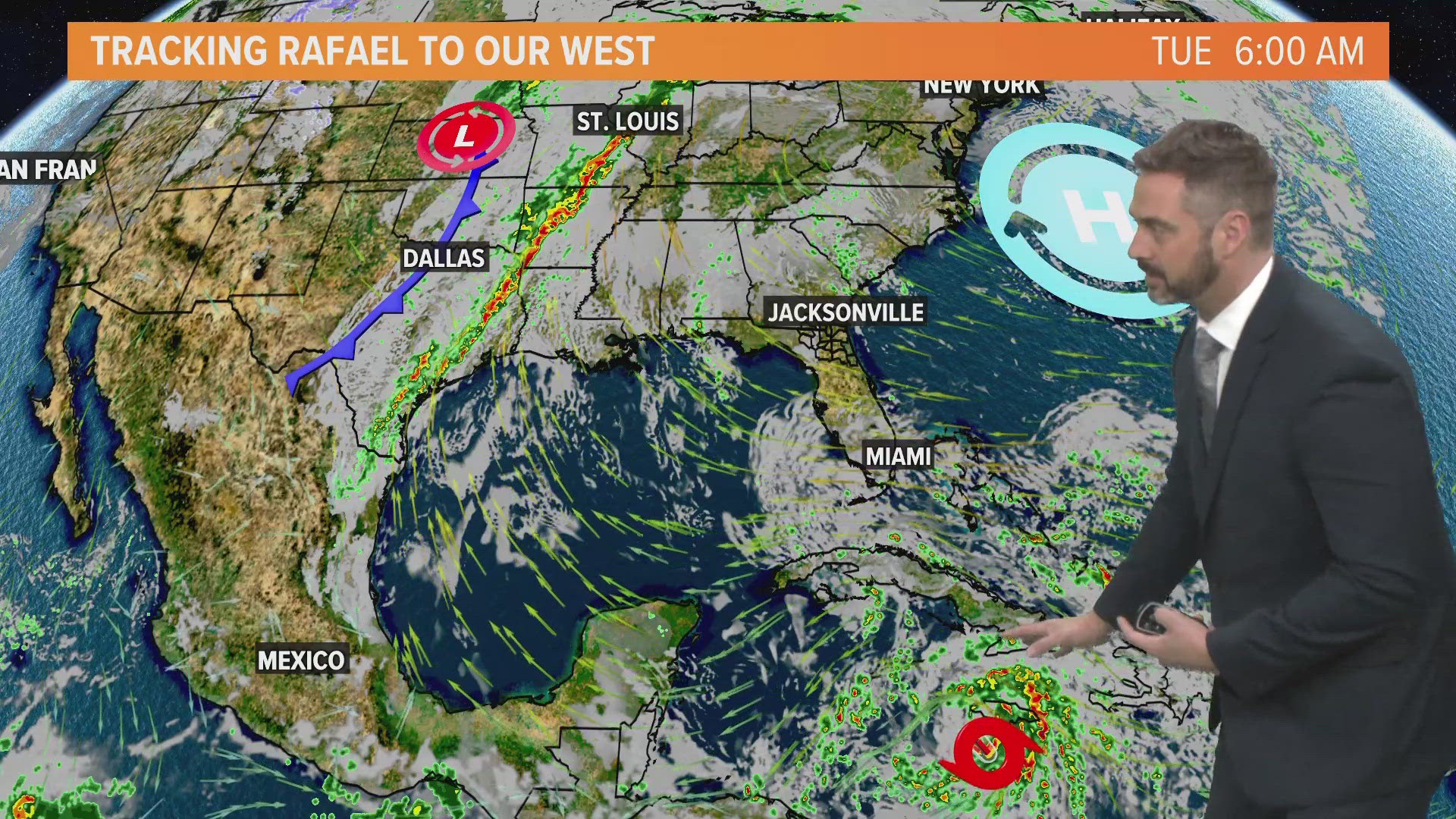 Meteorologist Lewis Turner looks at the Election Day forecast and is tracking the tropics with Rafael.