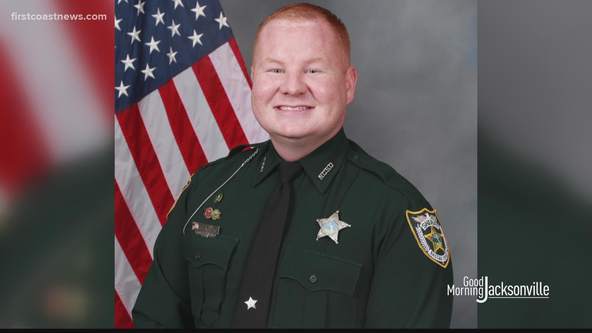 Deputy Josh Moyers died after a shooting during a traffic stop, the Nassau County Sheriff's Office says. Former Marine Patrick McDowell is accused in the shooting.