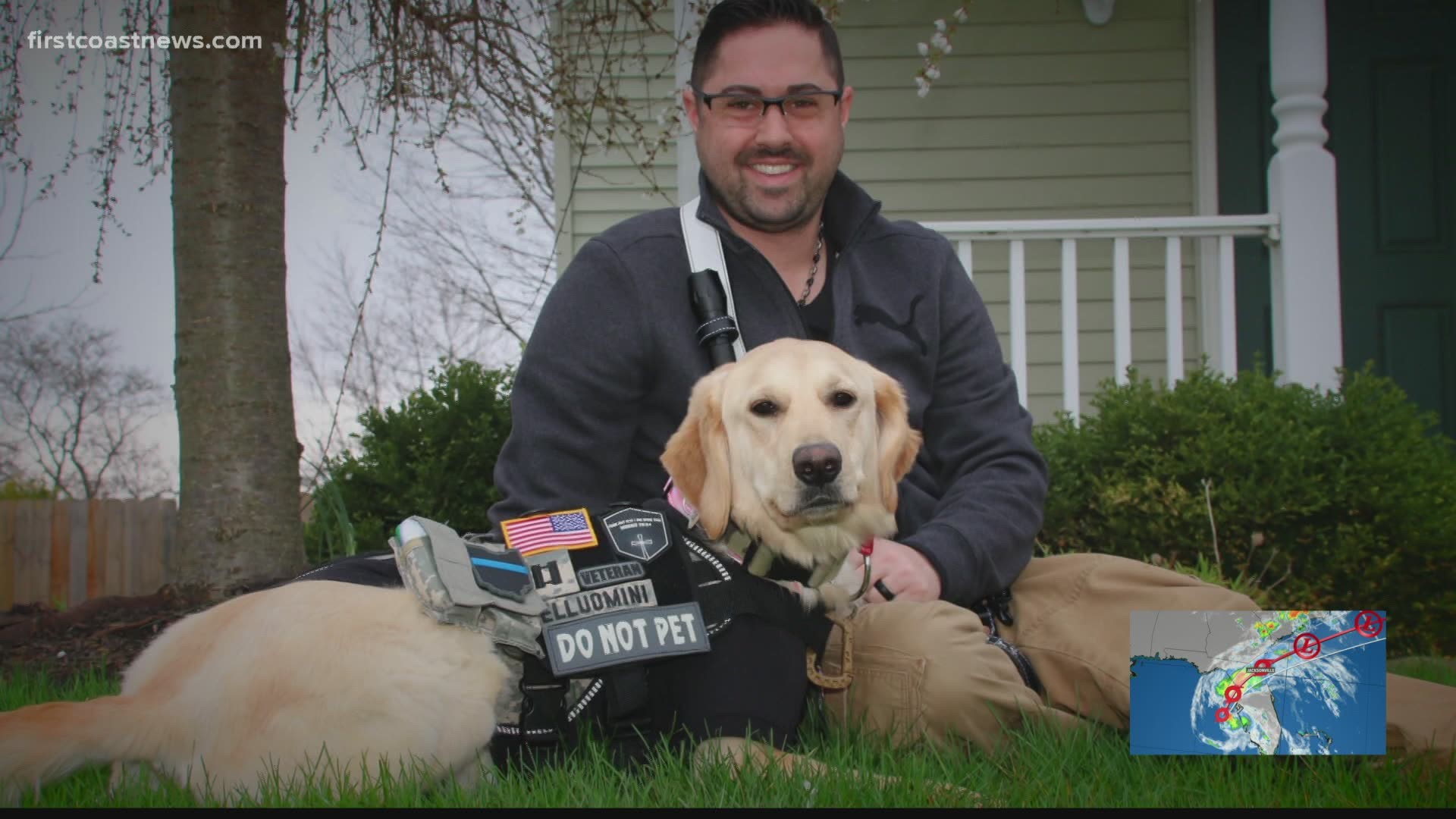 A local veteran is grateful for his companion and for the help he received from K9s for Warriors.