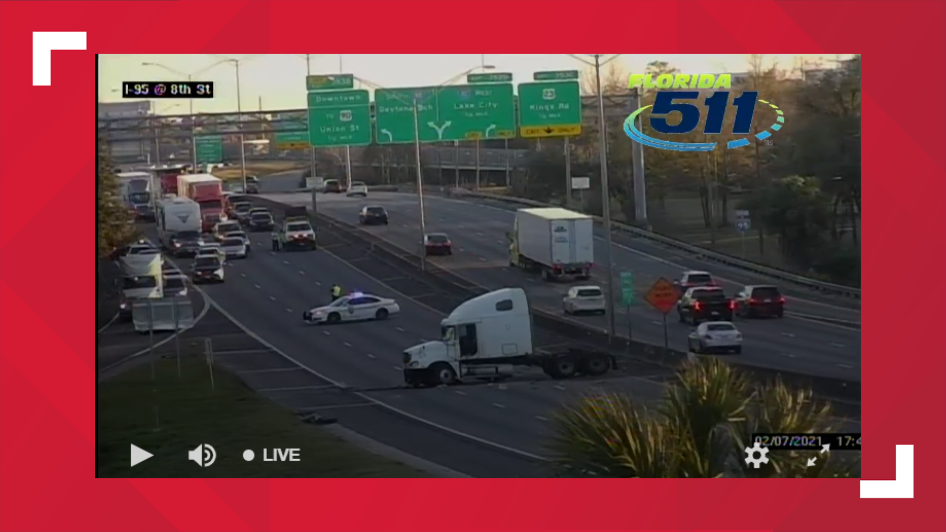Northbound lanes reopen after crash on I-95 near 8th Street ...