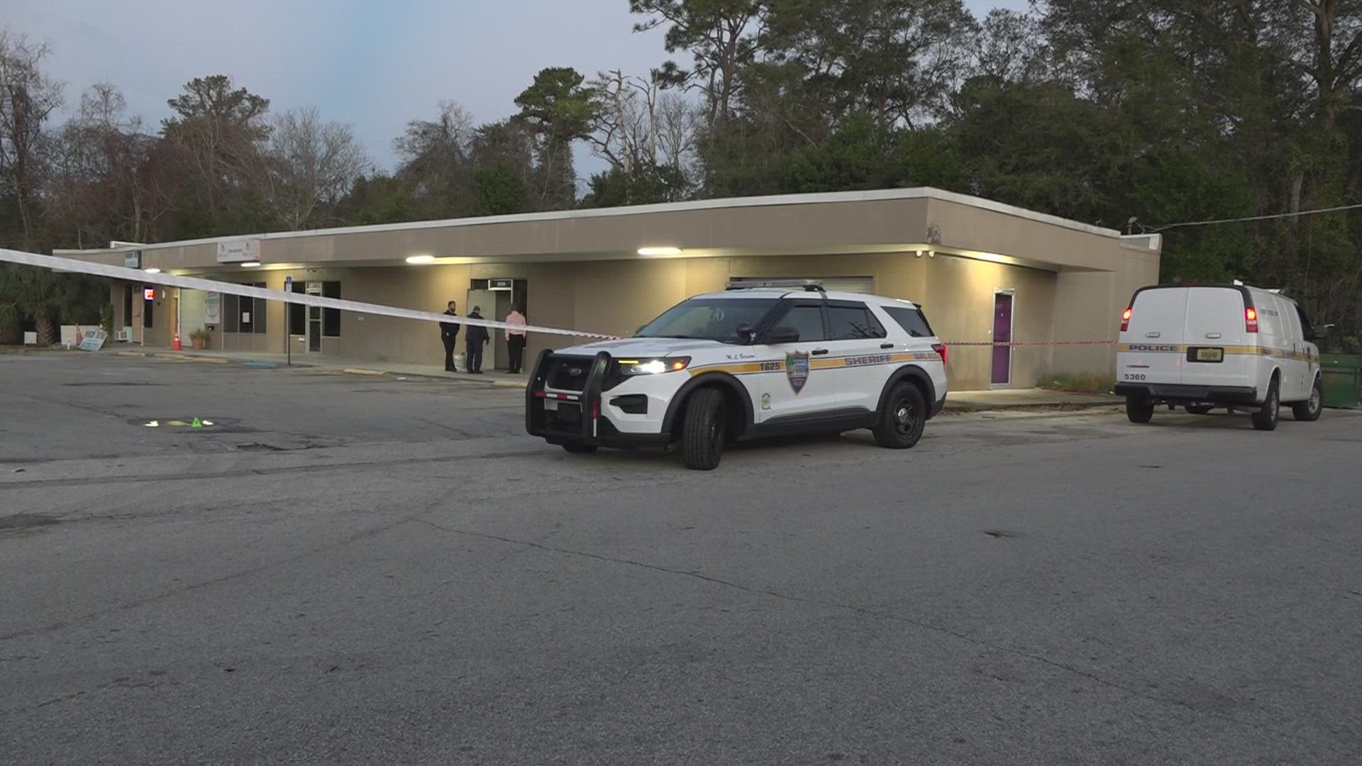 The shooting happened in the 10000 block of Atlantic Boulevard on Thursday morning. Both men are expected to recover from their injuries.