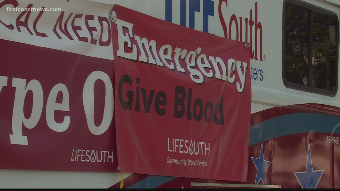 National blood crisis felt on the First Coast