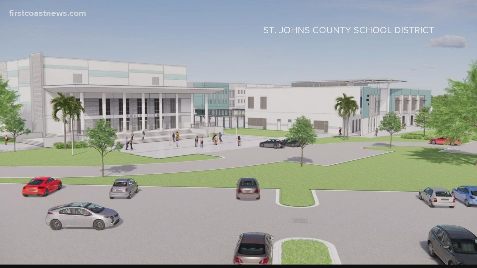 The school board approved the name Beachside High School by a vote of 3-2.