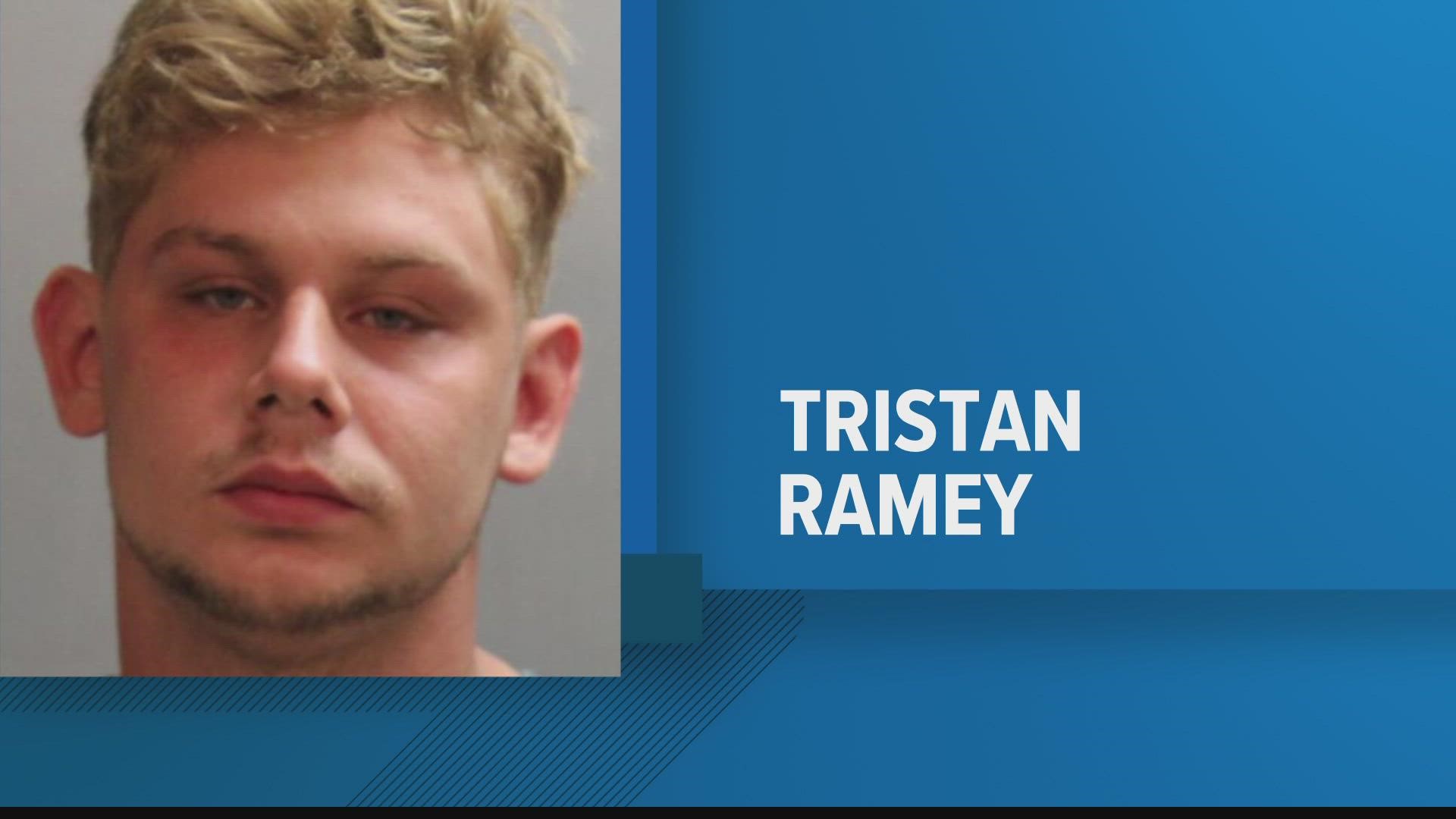 Tristan Ramey is charged with the murder of a man found dead in the street in Greenville.