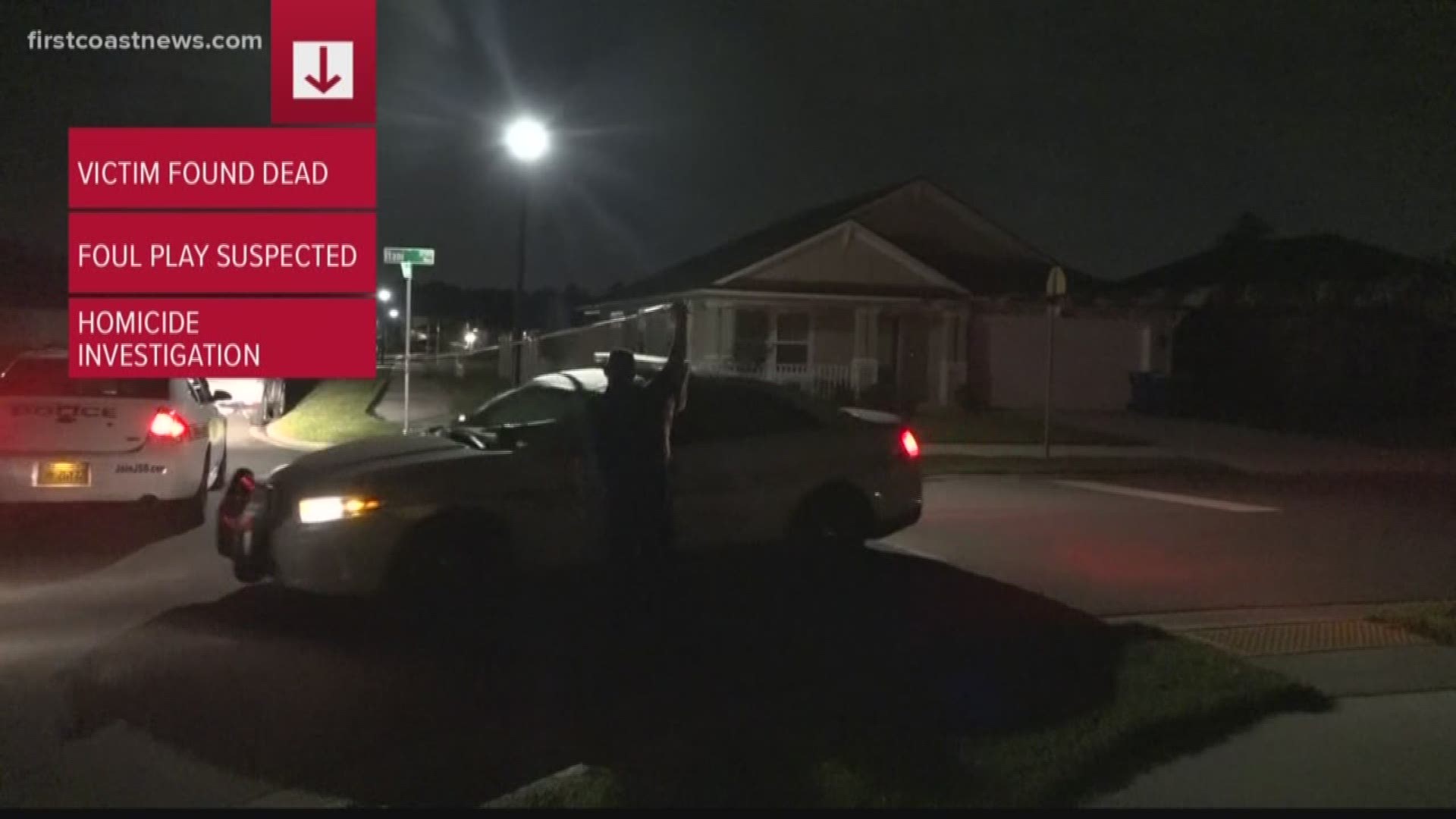 JSO said they received a call about a medical emergency in the 12500 block of Itani Way around 12:13 a.m. When police arrived, they found the victim dead at the home.