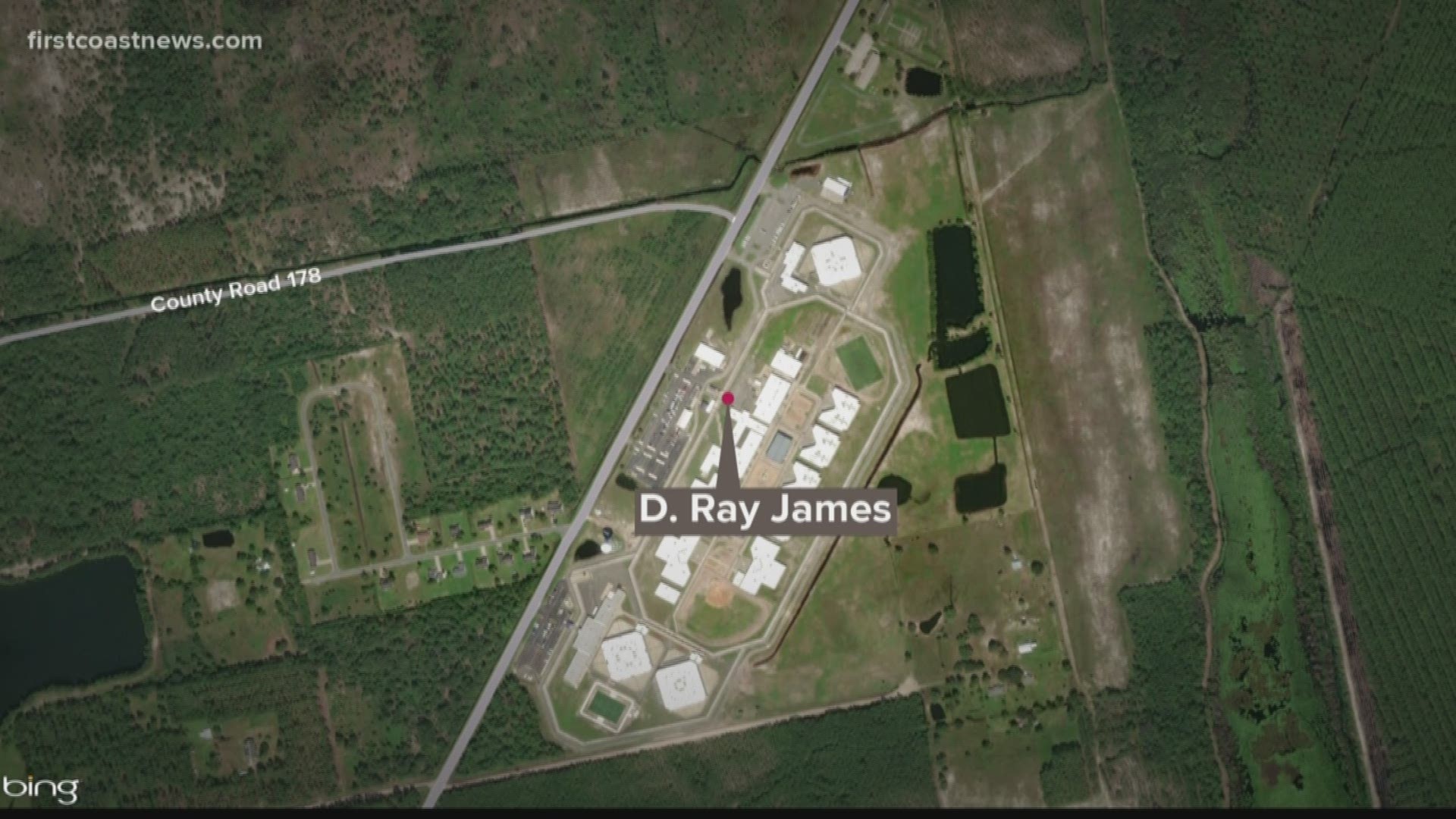 First Coast News received several calls and Facebook messages regarding an incident at Correctional Institution D. Ray James in Folkston, Georgia Monday night.