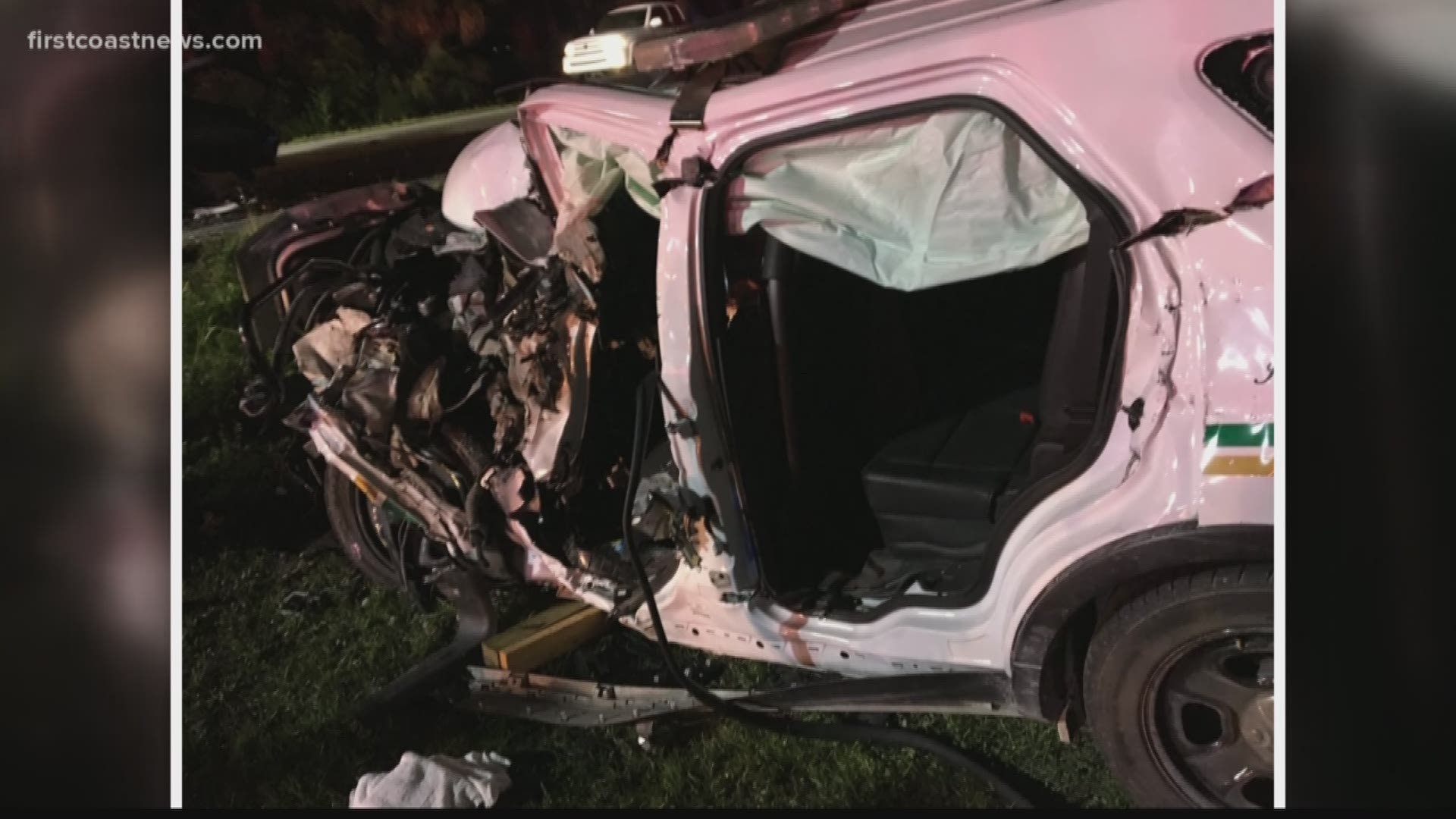 A Marion County deputy was seriously injured in a vehicle accident Wednesday night when a driver entered his lane of travel.