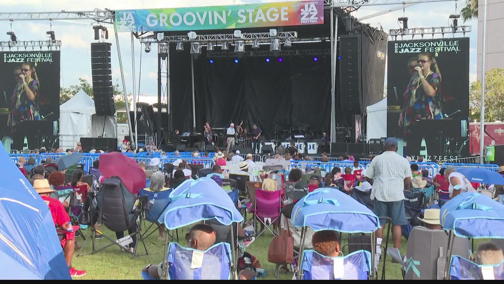The last day of Jacksonville Jazz Fest is upon us. Lots to see and hear and eat! Get your lawn chair ready.