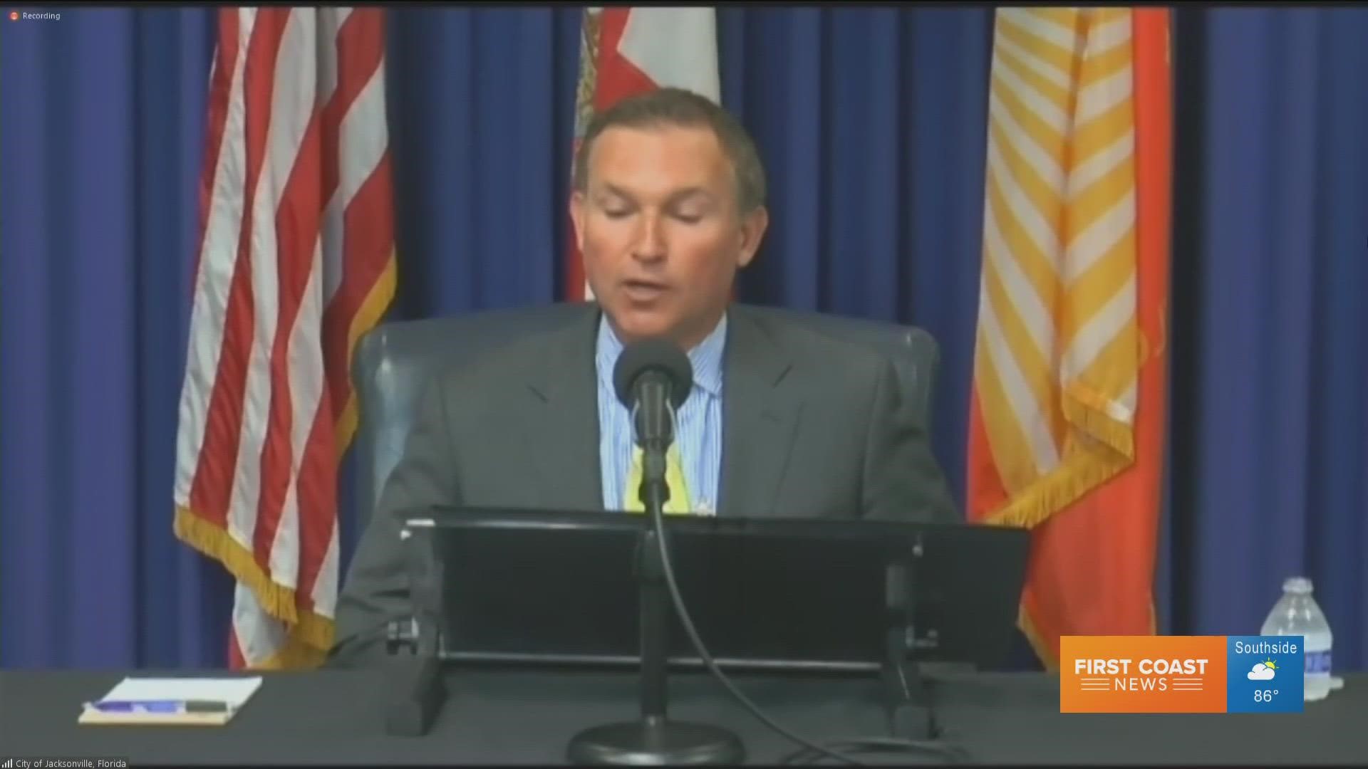 During the news conference Tuesday, Mayor Lenny Curry also addressed Sheriff Mike Williams' concerns regarding safety and the RNC in Jacksonville.