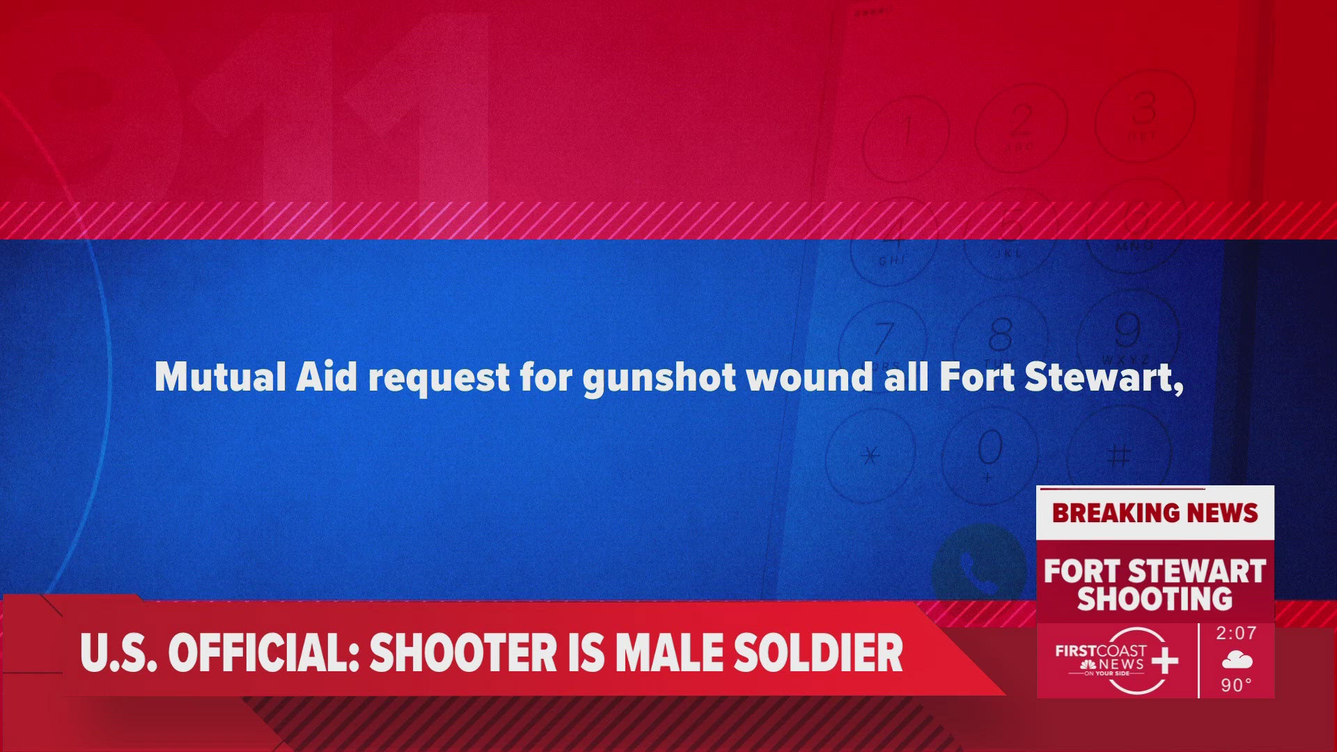 An active shooter incident at Fort Stewart in Georgia left five soldiers shot. A request for mutual aid shows the building where it happened.