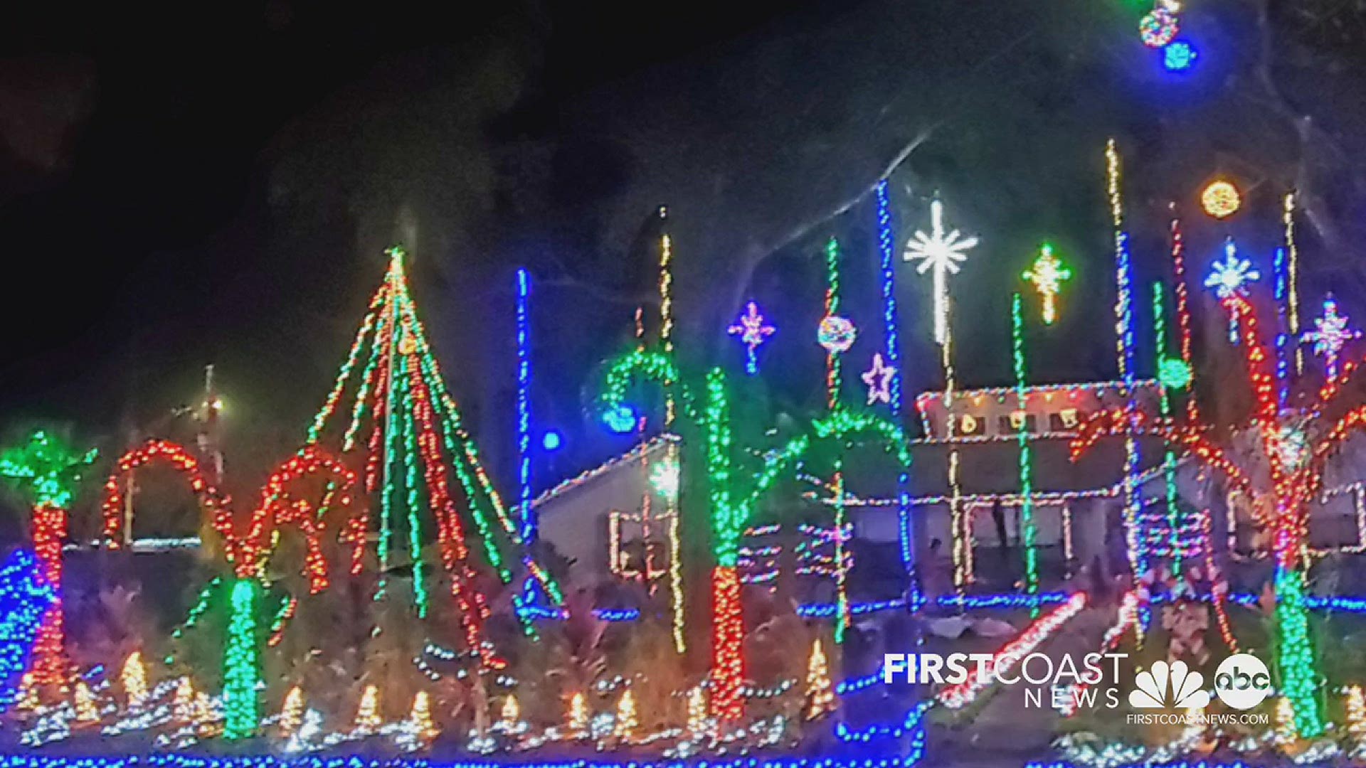 Christmas lights display in the Blackhawk Bluff neighborhood off of Girvin Road in Jacksonville.