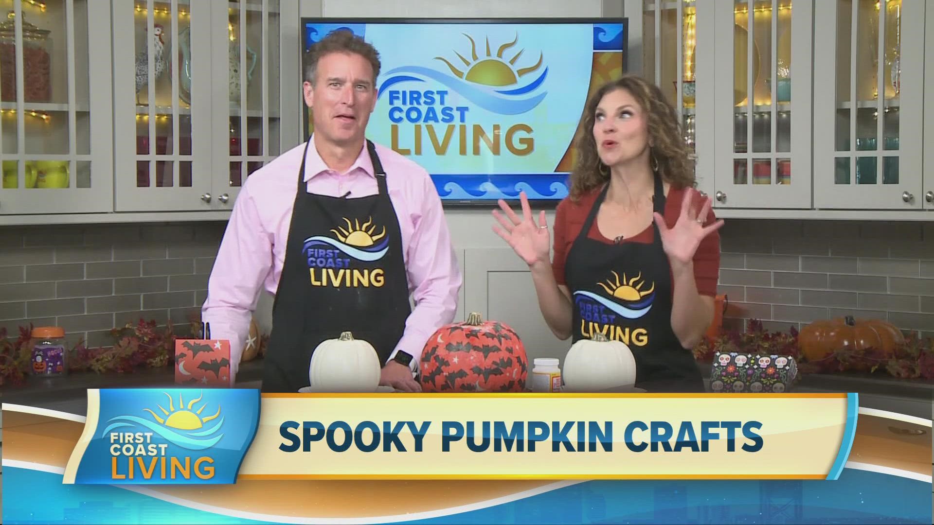 Don't want to carve your pumpkin this year? Jordan Wilkerson shows Mike Prangley how to add a fun print to your pumpkin.