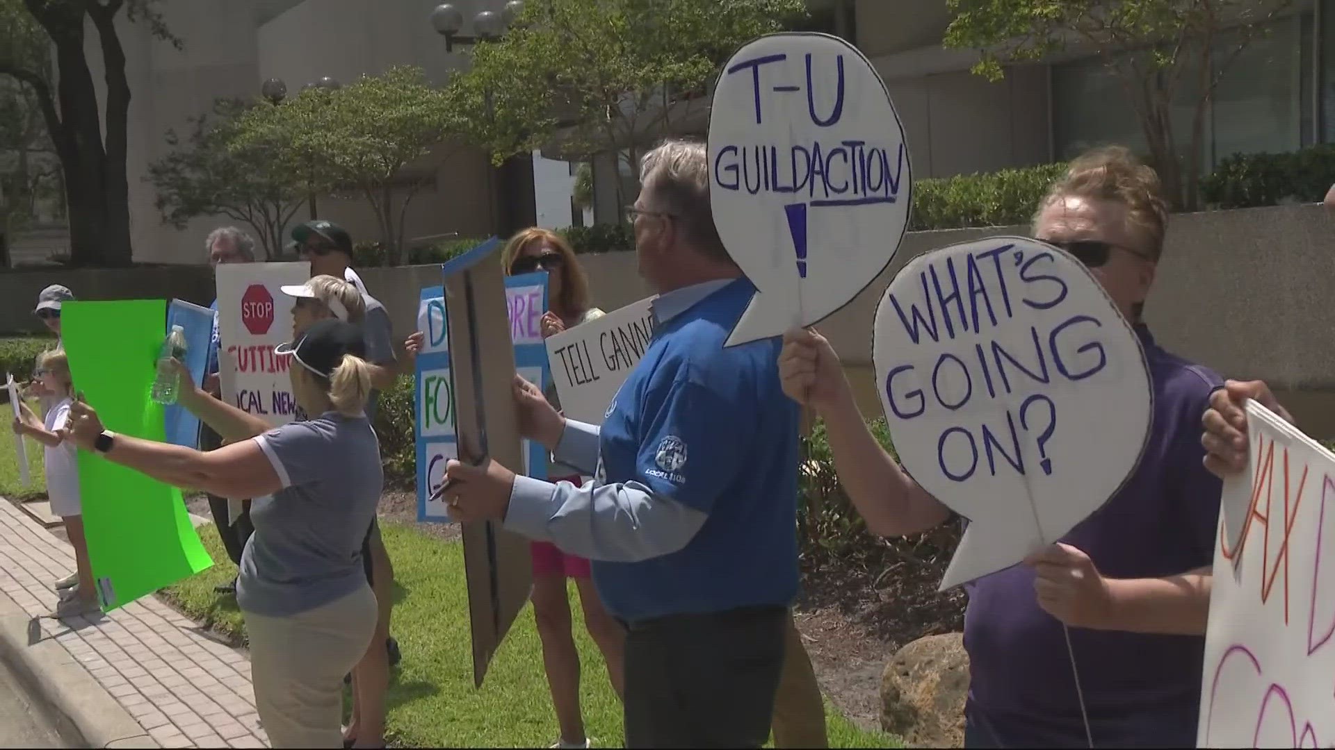 Florida Times-Union Guild workers are joining a wave of newsroom strikes across the country, demanding increased wages from their corporate owner Gannett.