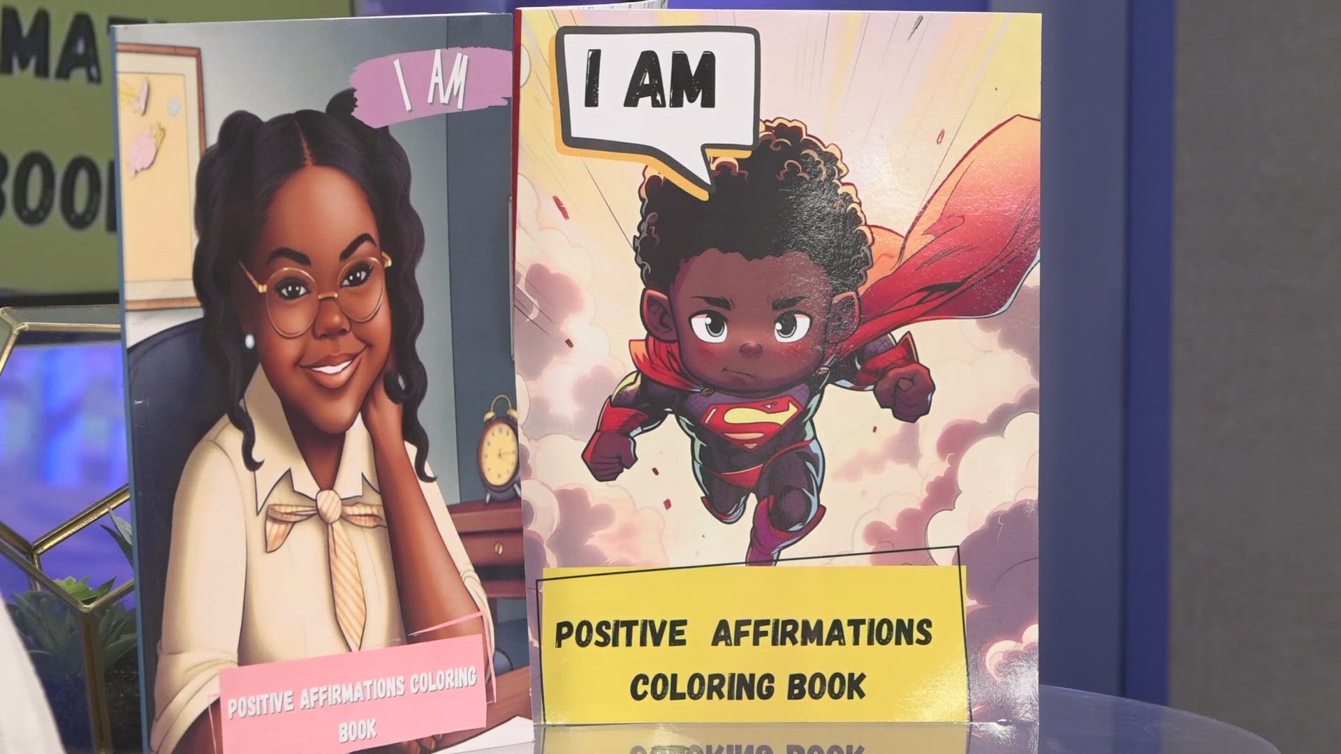 The I Am: Positive Affirmation coloring books can be bought on Amazon and is shipped nationwide.