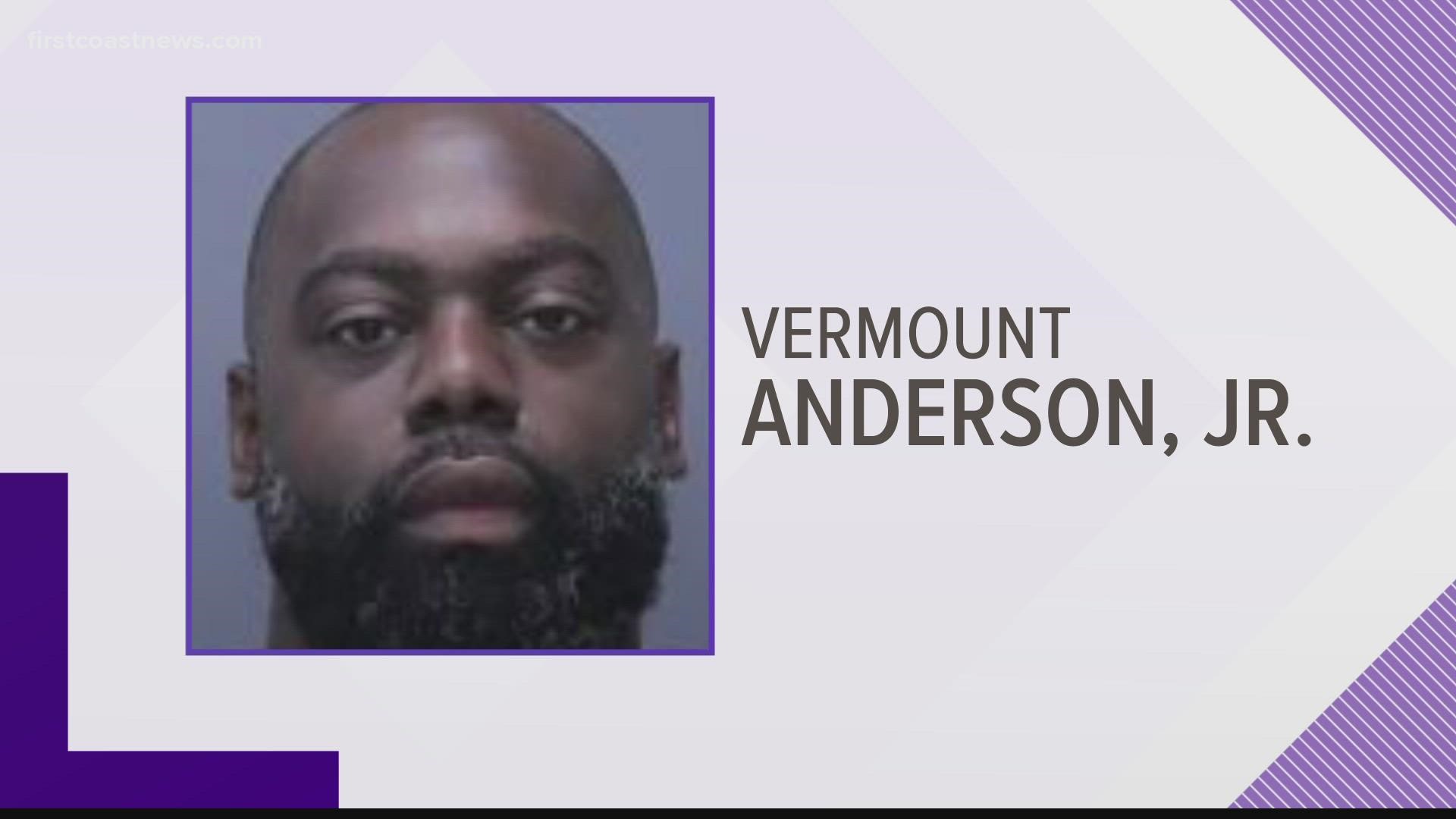 Vermount Anderson produced a handgun sometime during their interaction, pointed it through the open driver side window and shot.