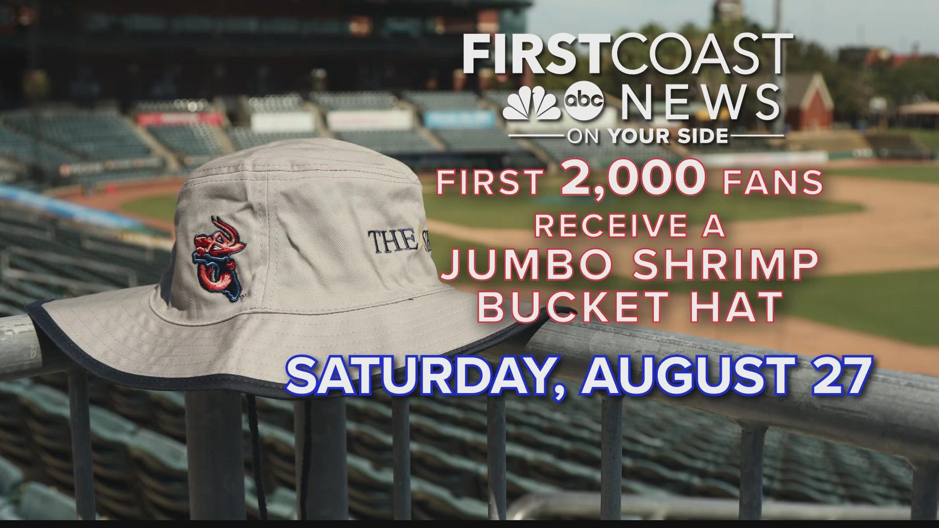 On Saturday, see Chris Porter fire a heater across the plate for the first pitch and get there early for a Jumbo Shrimp bucket hat.