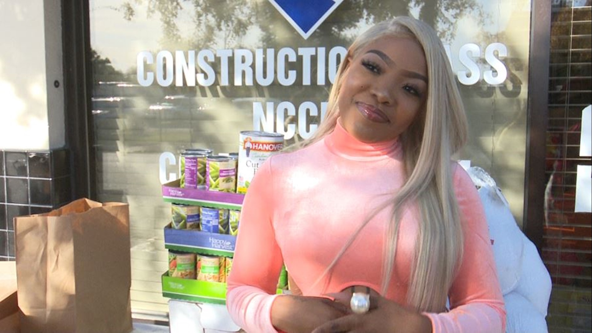 Jacksonville-based, Grammy Award-winning songwriter and rapper KaMillion gave back to her community Tuesday with a turkey drive hosted in Downtown Jacksonville.