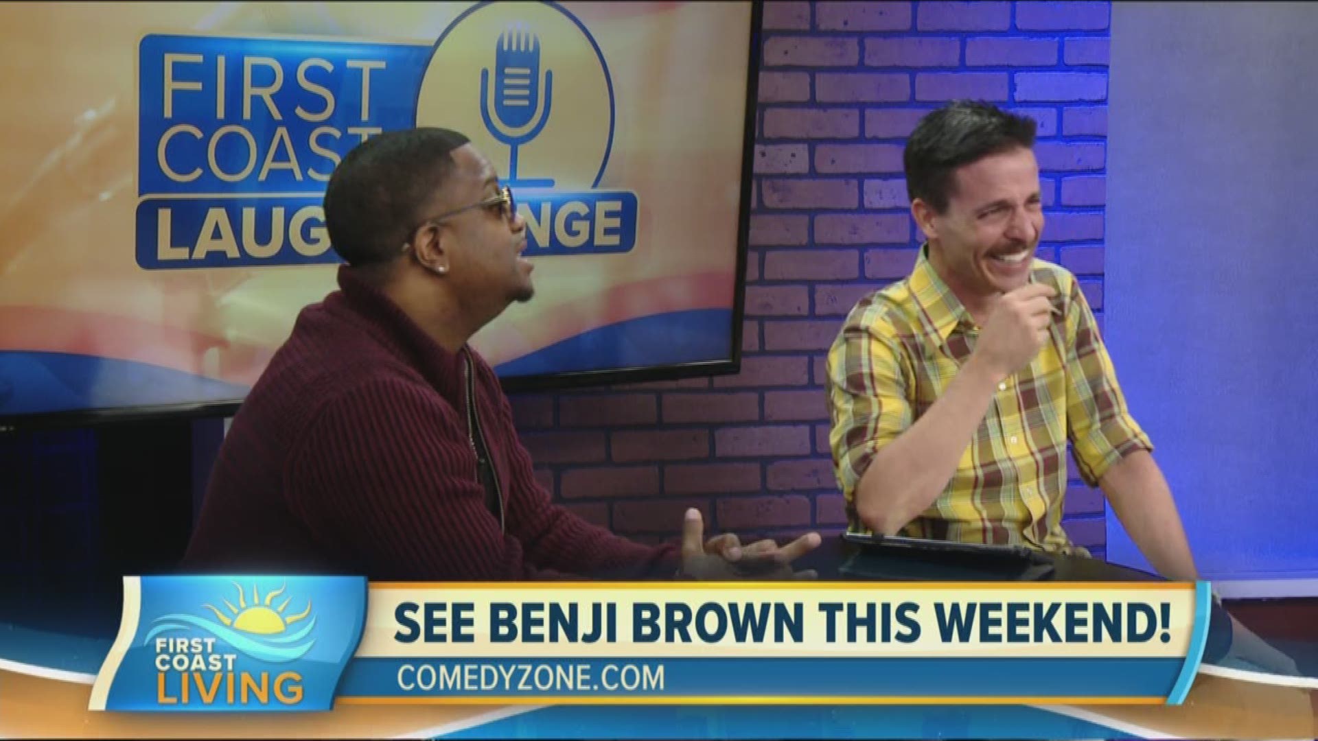 Comedian Benji Brown gets ready to take the stage at The Comedy Zone, but not before he stops by the laugh lounge and brings Curtis Dvorak to tears with his characters.