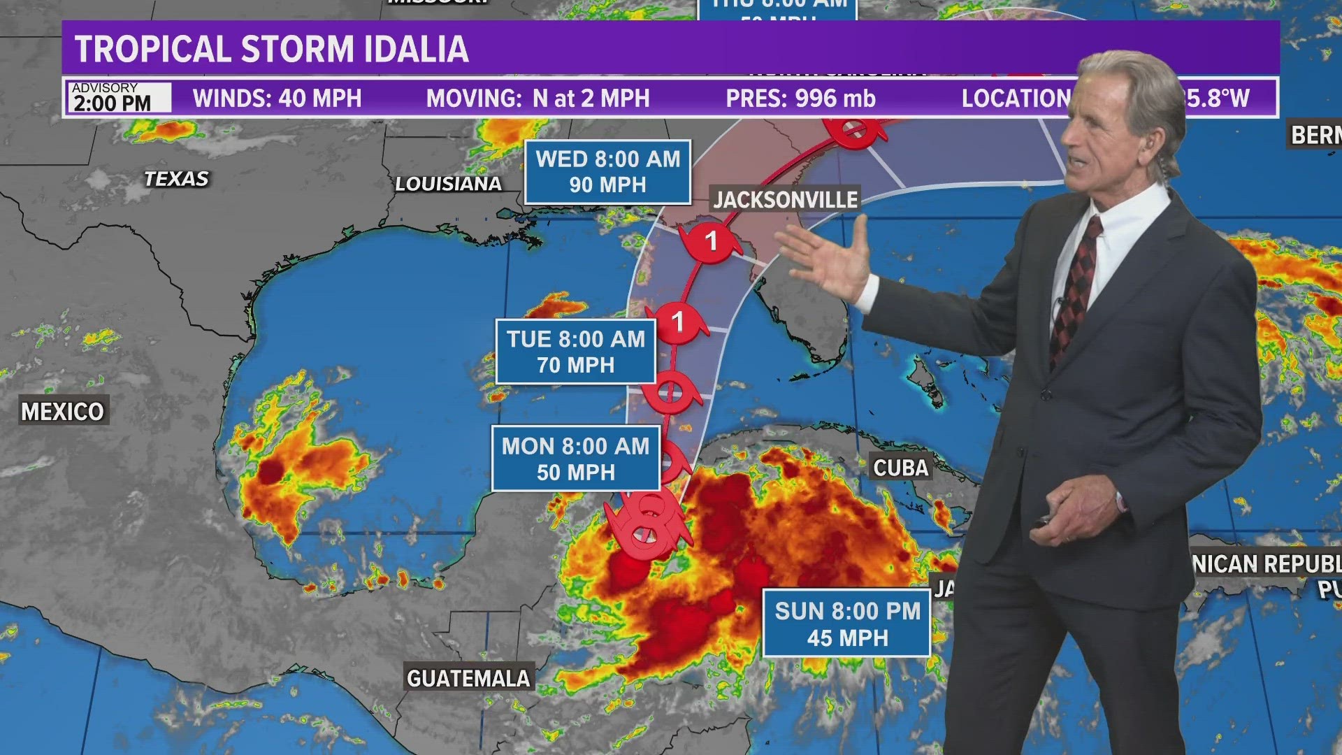 Tropical Storm Idalia expected to make Florida landfall as hurricane