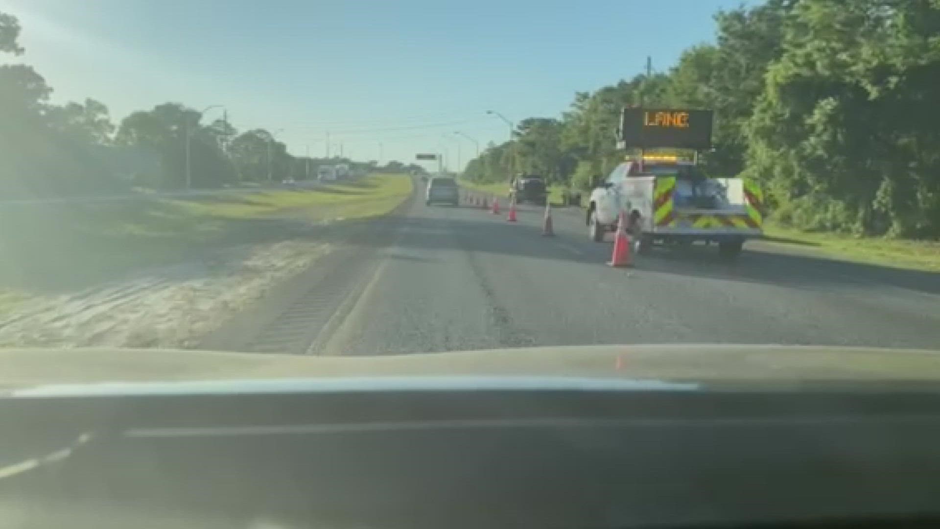 The wreck occurred on I-295 near the Monument Road exit.