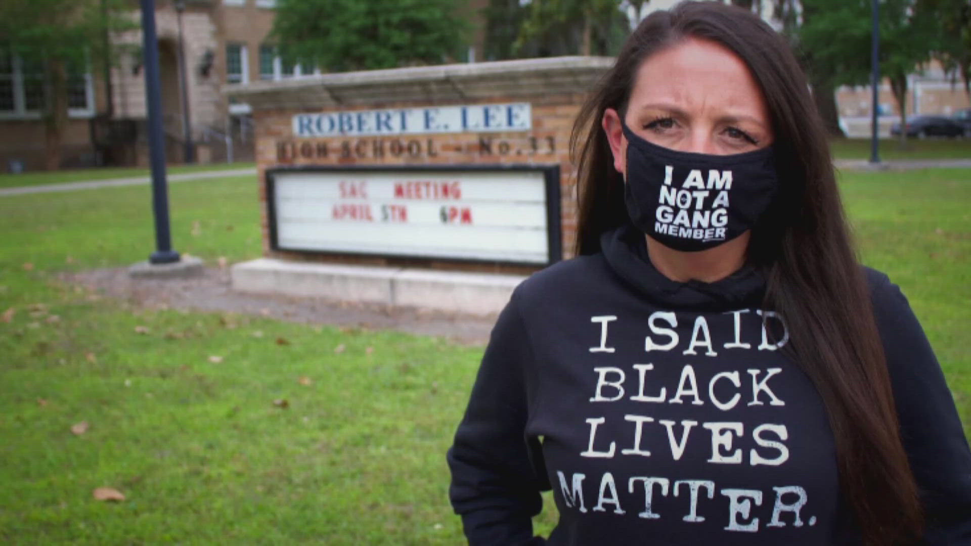 In 2021, Amy Donofrio was removed from the classroom after she refused to take down the flag. Thursday's ruling allows her to keep her teaching license.