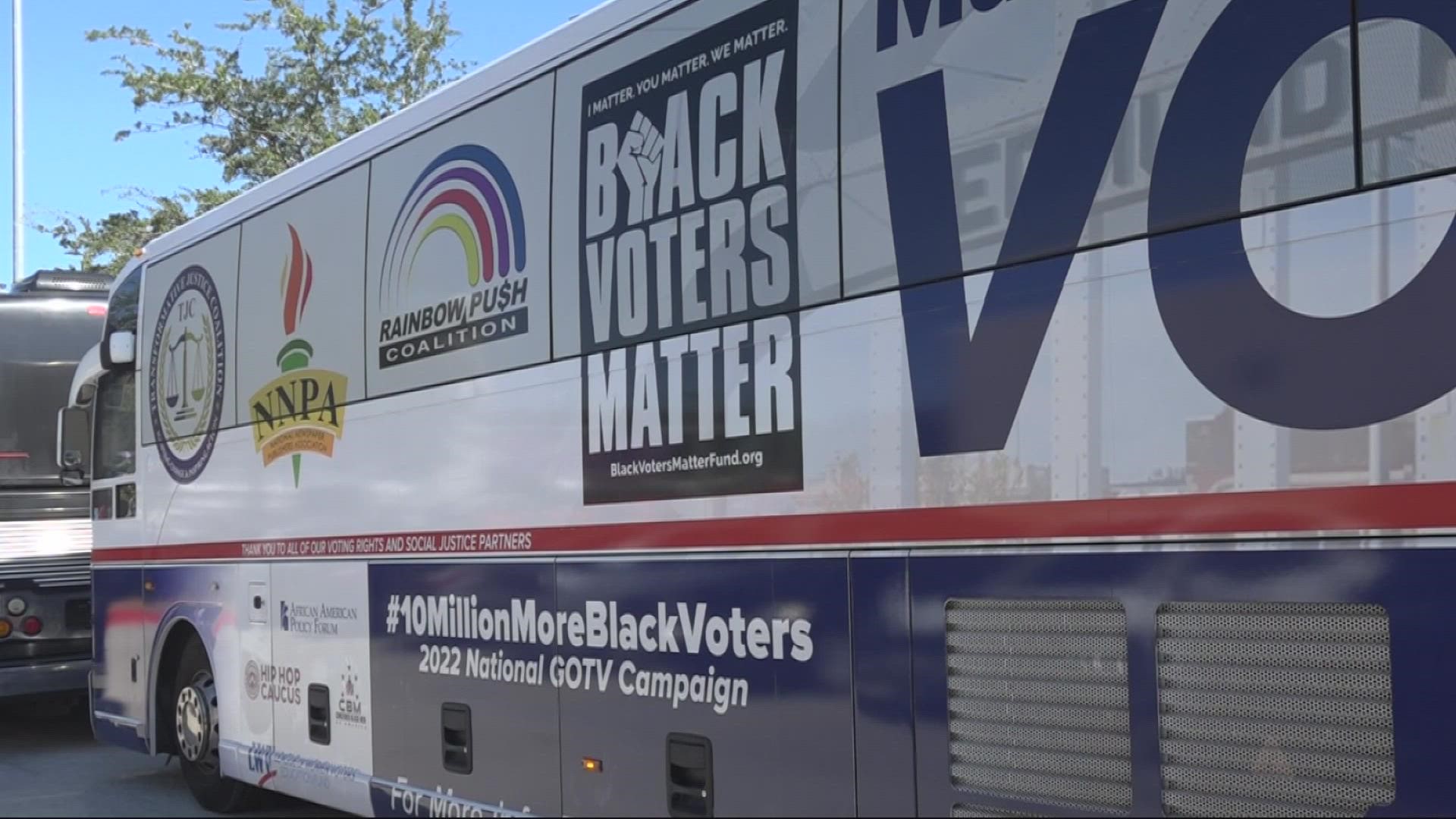 The aim of the tour is to "mobilize Black voters and engage with policymakers, faith-based leaders, Black influencers and HBCU students leading up to the election.
