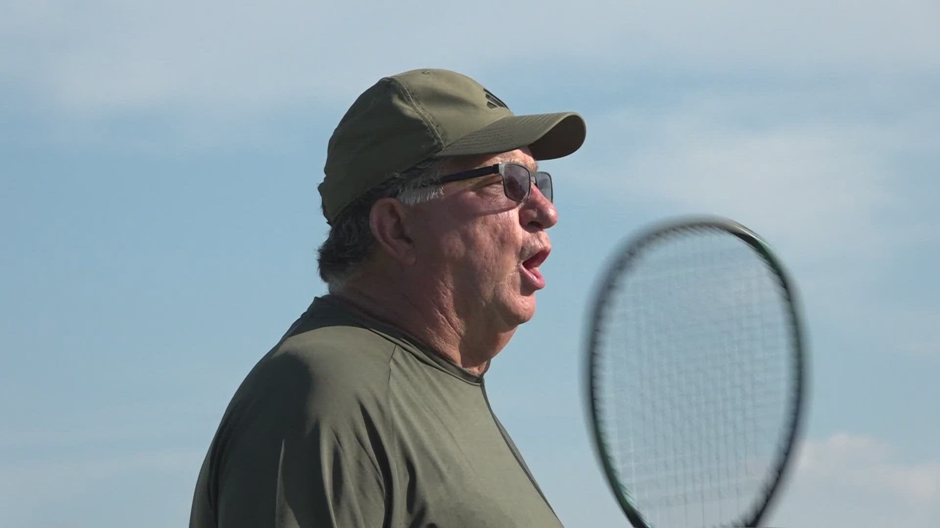 "I'll be 70 years old in April, and I don't even feel that, and I think it has a lot to do with being around young people, and the game of tennis keeps you strong."