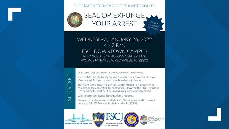 Fscj Fall 2022 Schedule Free Event Helps Community Members Seal Arrest Records In Duval |  Firstcoastnews.com