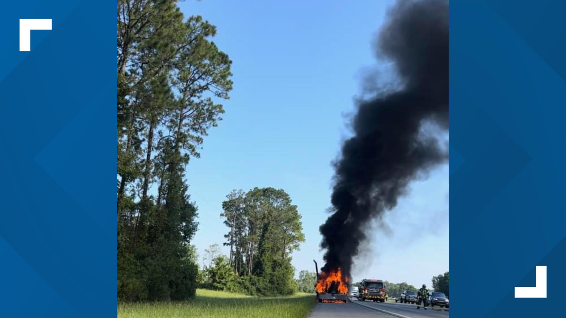 Vehicle fire on I-95 in St. Johns County under investigation ...