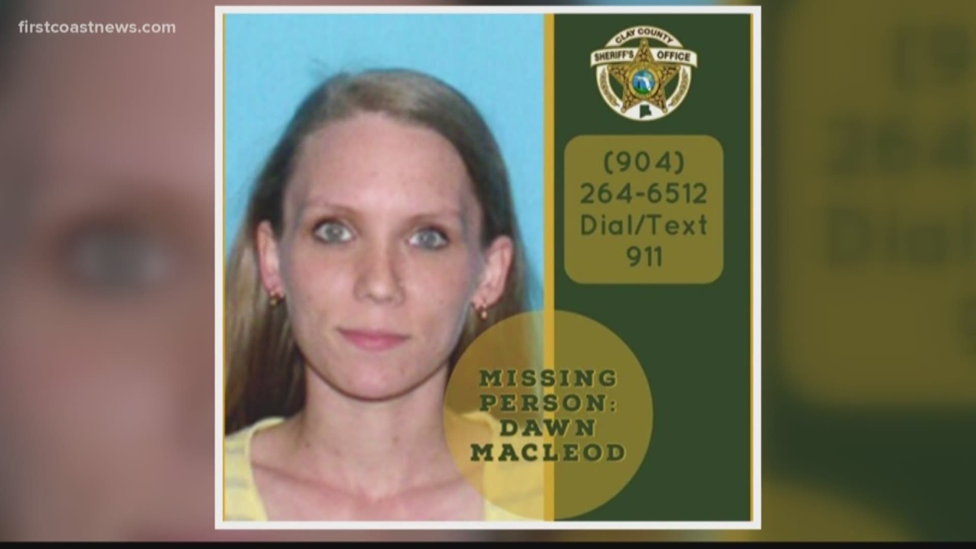 Dawn Macleod may be driving a 2005 gray or silver Honda sport utility vehicle with the Florida license plate LNBD55.