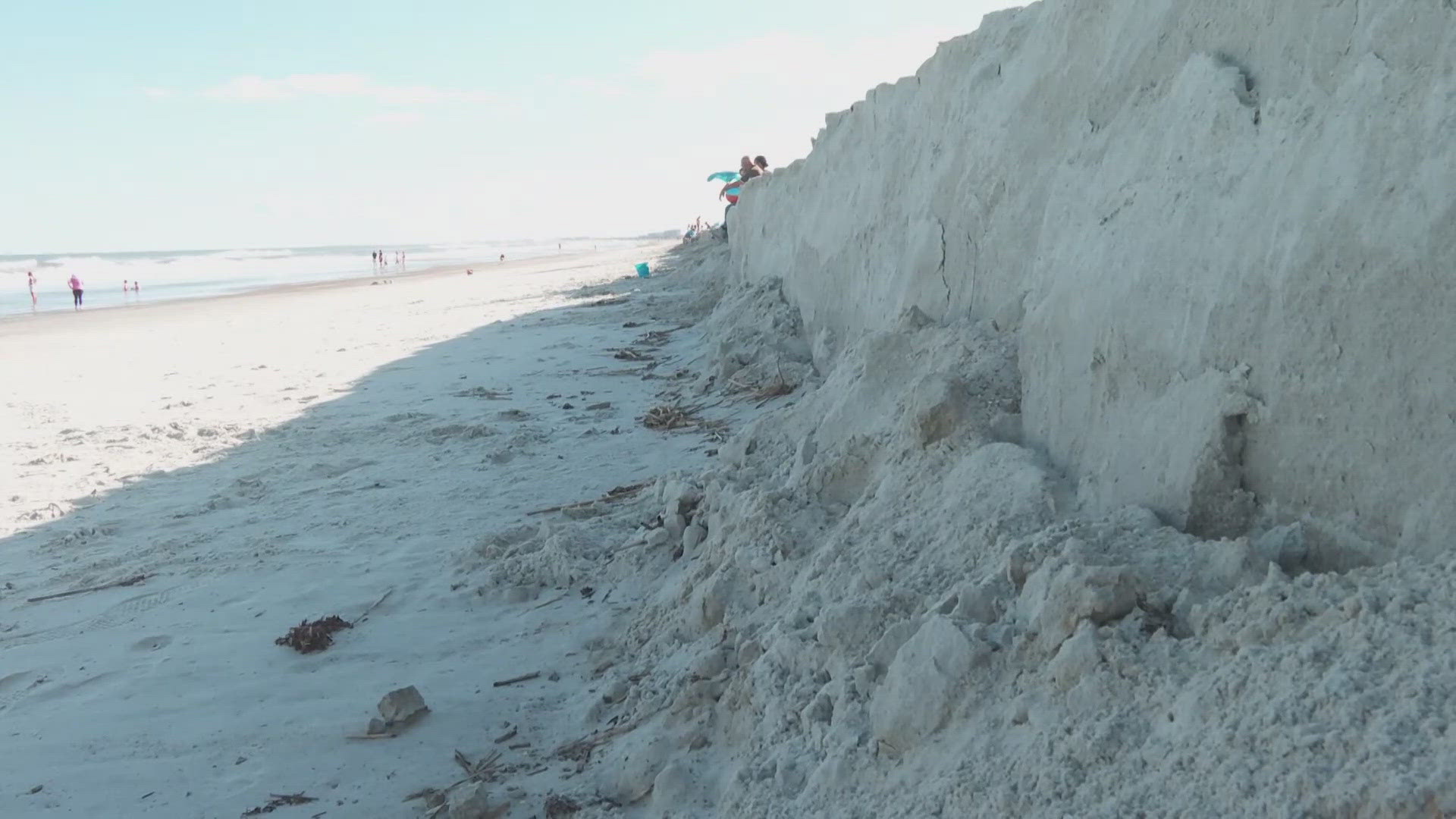 The City of Fernandina Beach reports some of the cliffs are as tall as four to five feet.