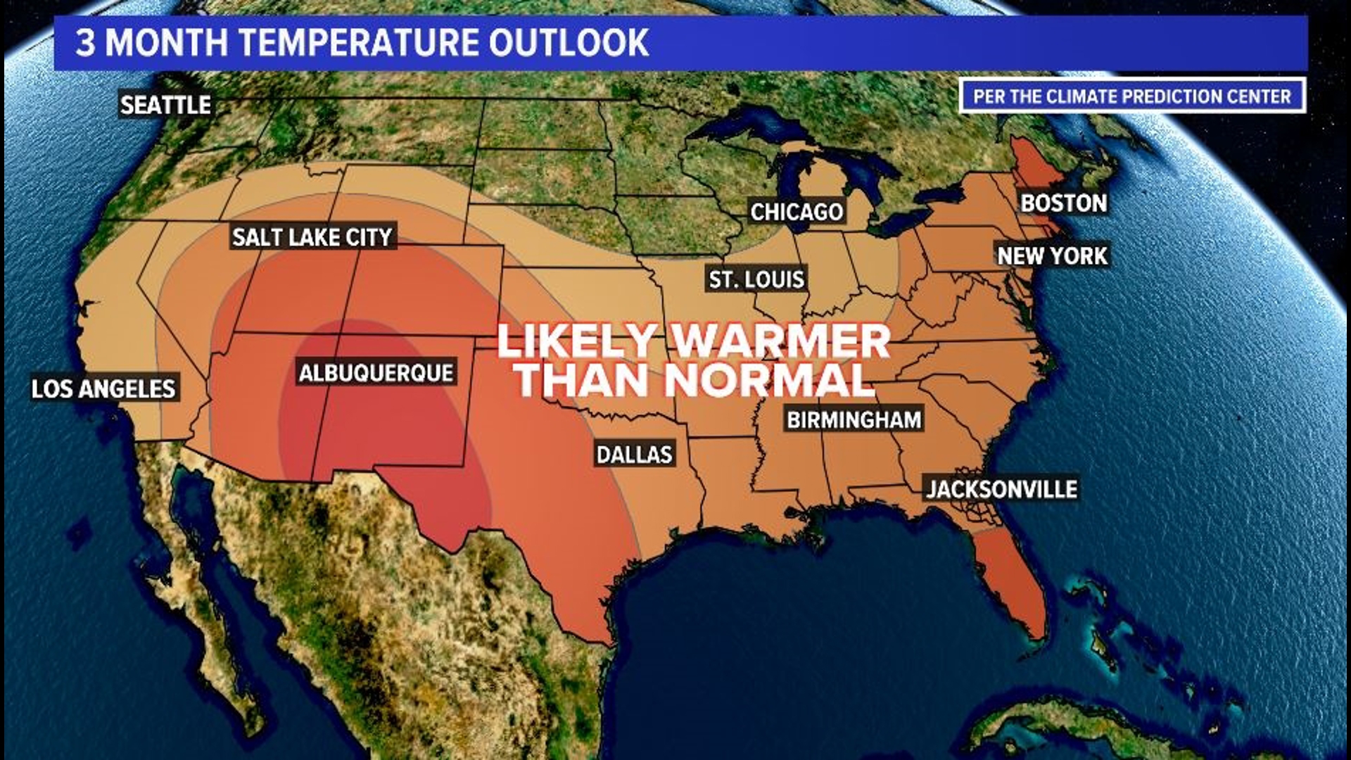 What parts of the country could have a warmer than normal October ...