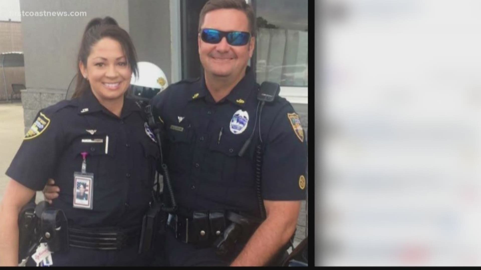 The Jacksonville Sheriff's office confirmed Sunday evening that JSO court bailiff Cathy Adams has died after authorities say she and her family were struck by a suspected drunk driver on I-95.