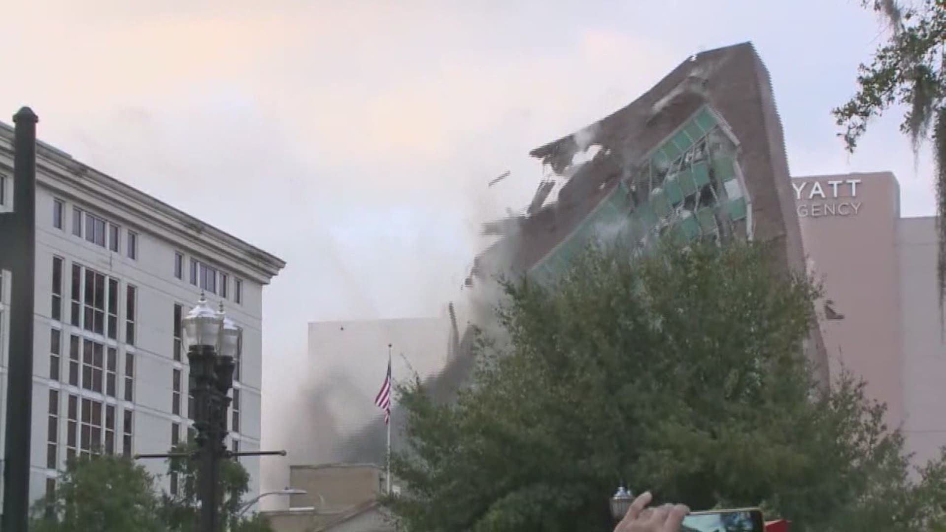 The nearly 60-year-old building came down successfully, changing Jacksonville's skyline forever.