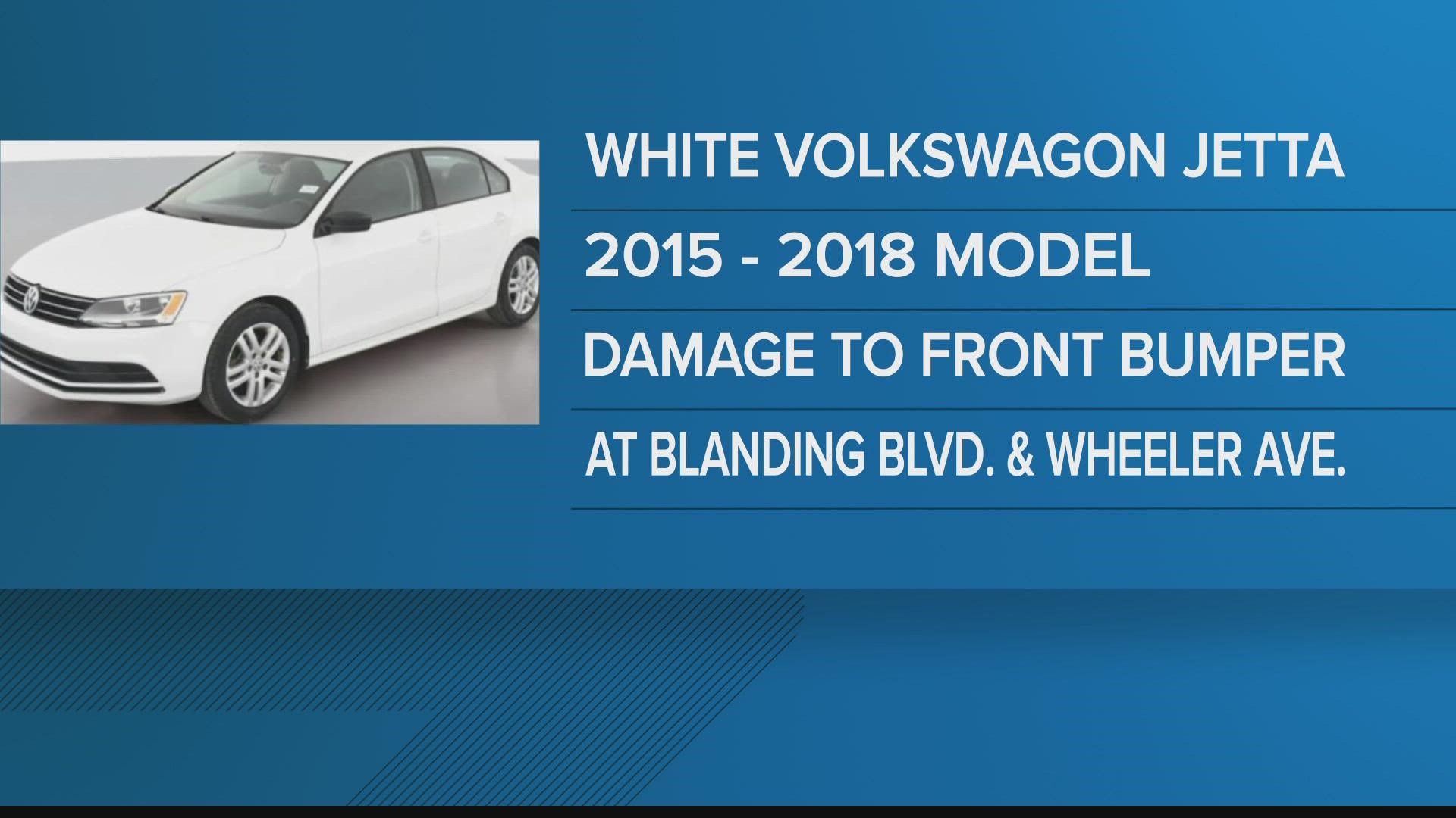 JSO looking for car involved in hit-and-run.