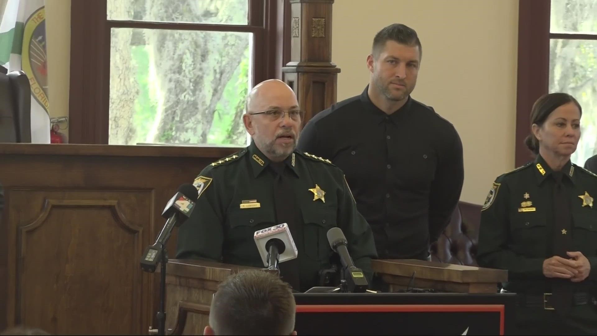 Northeast Florida law enforcement leaders, State Representative Sam Garrison, Operation Lightshine, and the Tim Tebow Foundation made the announcement Thursday.
