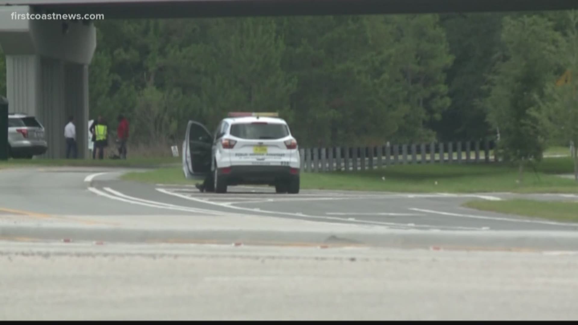 Deputies say he hit two bicyclists traveling along Racetrack Road near Bartram Springs Parkway. They later died.