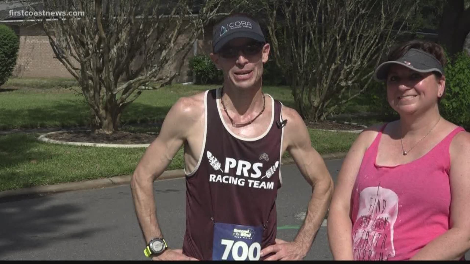 A local husband is running 312 miles in three days to raise money to help women fight breast cancer.